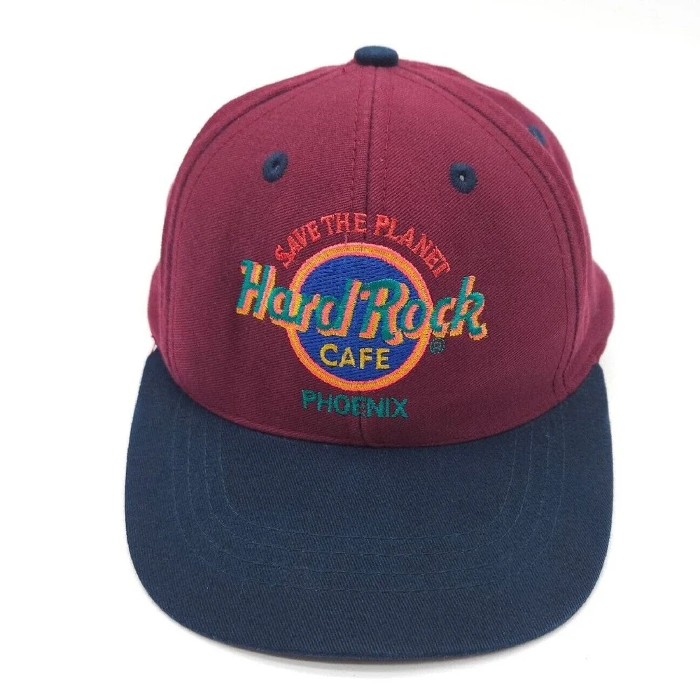 Hard Rock Cafe Phoenix Youth Kids Save The Planet Snapback Embroidered Hat Cap - Picture 2 of 7